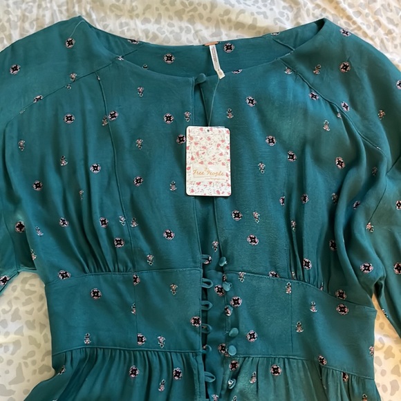 Free people- romper in green - Picture 2 of 10